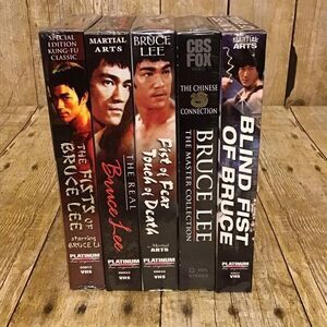Bruce Lee Lot of 5‎ Sealed VHS Movies Martial Arts